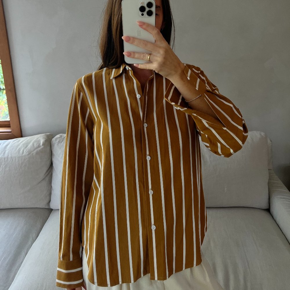Jenni Kayne Striped Boyfriend Shirt